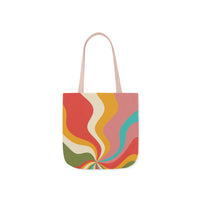 Cool Colorful Retro Canvas Tote Bag