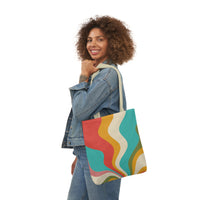 Cool Colorful Retro Canvas Tote Bag