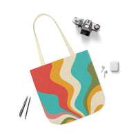 Cool Colorful Retro Canvas Tote Bag