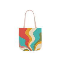 Cool Colorful Retro Canvas Tote Bag