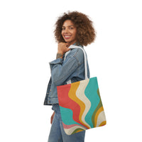 Cool Colorful Retro Canvas Tote Bag