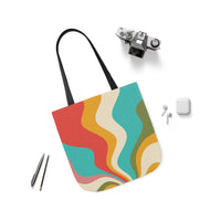 Cool Colorful Retro Canvas Tote Bag