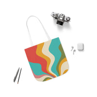 Cool Colorful Retro Canvas Tote Bag