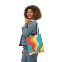 Cool Colorful Retro Canvas Tote Bag