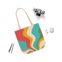 Cool Colorful Retro Canvas Tote Bag