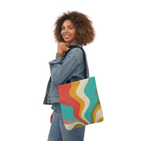 Cool Colorful Retro Canvas Tote Bag