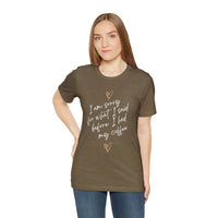 I'm Sorry for What I Said Before I Had My Coffee Short Sleeve Tee