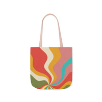 Cool Colorful Retro Canvas Tote Bag