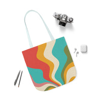 Cool Colorful Retro Canvas Tote Bag