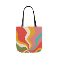 Cool Colorful Retro Canvas Tote Bag