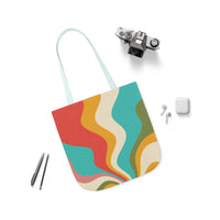 Cool Colorful Retro Canvas Tote Bag