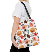 Floral Design Tote Bag