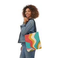 Cool Colorful Retro Canvas Tote Bag