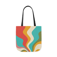 Cool Colorful Retro Canvas Tote Bag