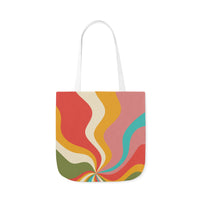 Cool Colorful Retro Canvas Tote Bag