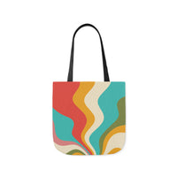 Cool Colorful Retro Canvas Tote Bag