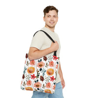 Floral Design Tote Bag