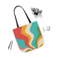 Cool Colorful Retro Canvas Tote Bag