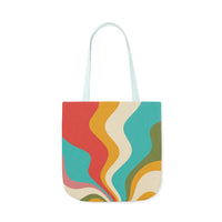 Cool Colorful Retro Canvas Tote Bag