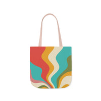 Cool Colorful Retro Canvas Tote Bag