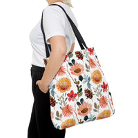 Floral Design Tote Bag