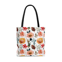 Floral Design Tote Bag