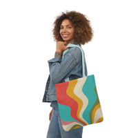 Cool Colorful Retro Canvas Tote Bag