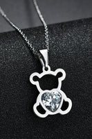 Bear Pendant Stainless Steel Necklace