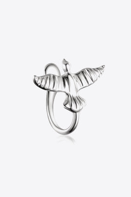 Bird-Shaped 925 Sterling Silver Single Cuff Earring