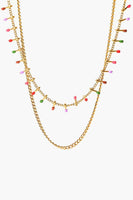 18K Gold-Plated Double-Layered Stainless Steel Necklace