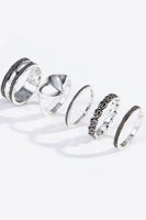 Zinc Alloy Five-Piece Ring Set