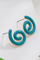 Bright Color Copper Earrings