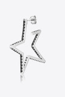 Zircon Star 925 Sterling Silver Earrings