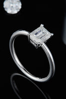 1 Carat Moissanite 925 Sterling Silver Solitaire Ring