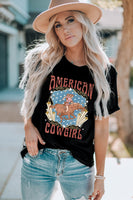 AMERICAN COWGIRL Graphic Short Sleeve Tee