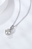 2 Carat 6-Prong Moissanite Pendant Necklace