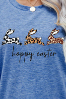 HOPPY EASTER Bunny Graphic Tee Shirt