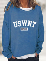 USWNT Round Neck Long Sleeve Sweatshirt