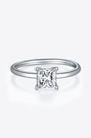 1 Carat Moissanite 925 Sterling Silver Solitaire Ring