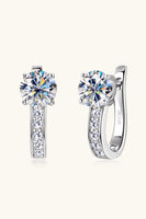 2 Carat Moissanite 925 Sterling Silver Earrings