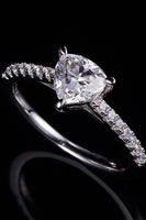 1 Carat Moissanite Triangle 925 Sterling Silver Ring