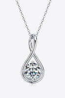 2 Carat Moissanite 925 Sterling Silver Necklace