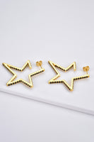 Zircon Star 925 Sterling Silver Earrings