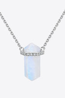 Natural Moonstone Chain-Link Necklace