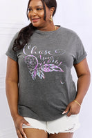 Simply Love Full Size CHASE YOUR DREAMS Graphic Cotton Tee