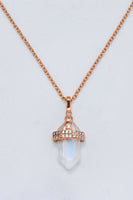 925 Sterling Silver Moonstone Pendant Necklace