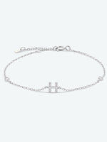 G To K Zircon 925 Sterling Silver Bracelet