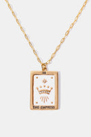 Tarot Card Pendant Copper Necklace