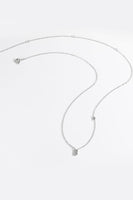 A To F Zircon 925 Sterling Silver Necklace