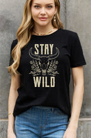 Simply Love Simply Love Full Size STAY WILD Graphic Cotton Tee